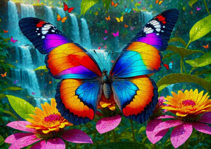 Actual product image Enjoy Puzzle Puzzle 1000 pieces - Butterfly in the Forest (1000 pieces)