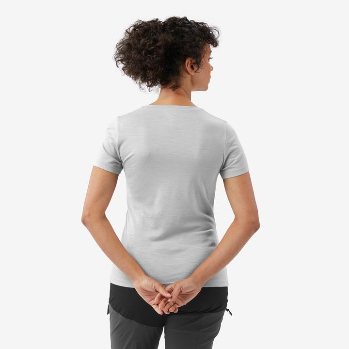 Actual product image Forclaz T-Shirt Damen Merinowolle - Travel500 grau (XS)