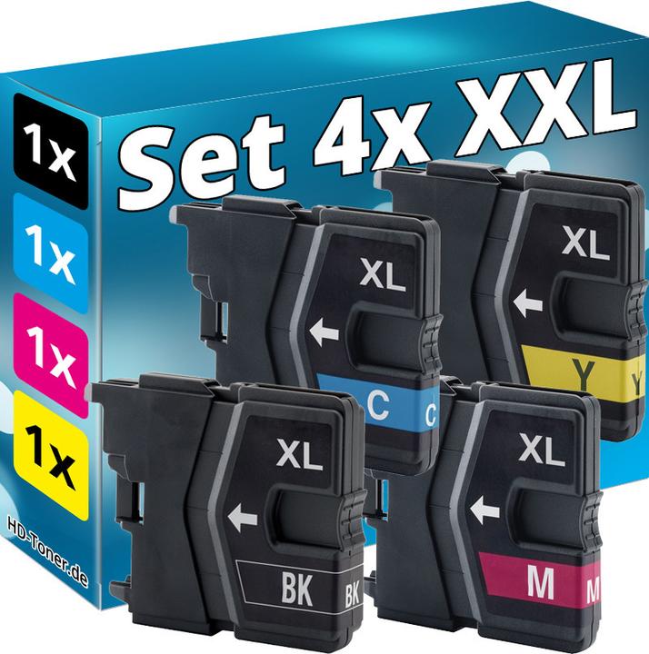 Produktbild Druckfuxx 4 PATRONE kompatibel BROTHER LC985 MFC-J220 J265W J410 J415 DCP-J125 J