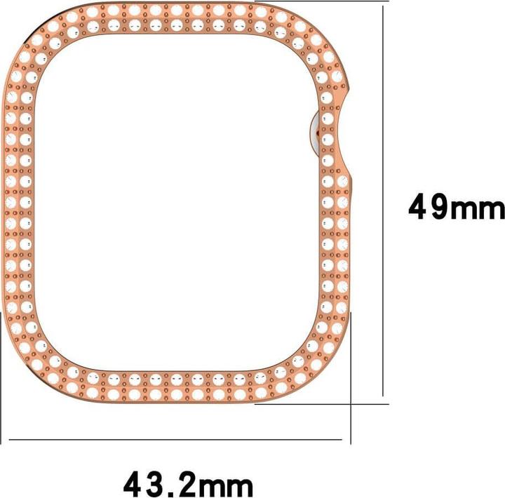 Image du produit Cover-Discount Apple Watch 10 - 46mm - Etui de protection en strass scintillant