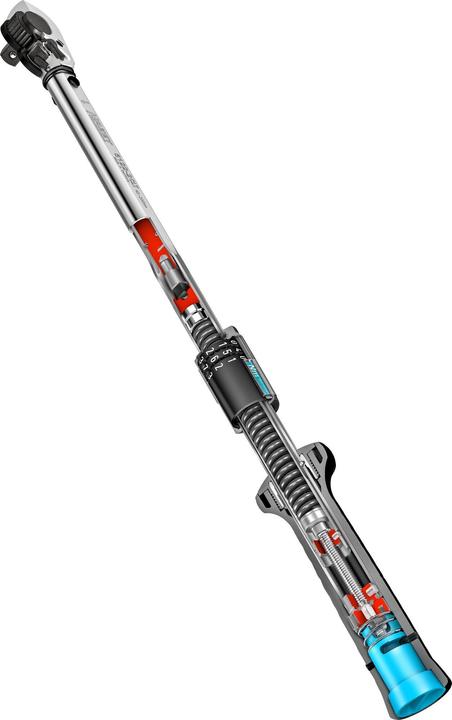 Actual product image HAZET Torque wrench 5121-2CLT ∙ Nm min-max: 20 - 120 Nm ∙ Tolerance: 4% ∙ Square, solid 12.5 mm (1/… (1/2", 20 Nm, 120 Nm)