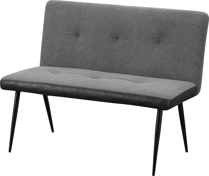 Produktbild HTI-Living 2-Sitzer Bank Anthrazit/Grau Joschka (112 cm)
