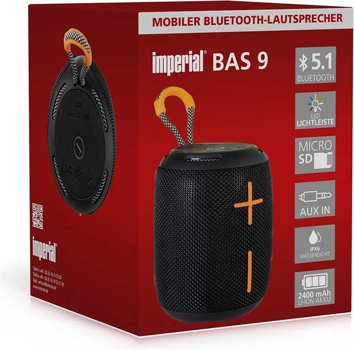 Actual product image Imperial BAS 9 Bluetooth speaker (0.17 h, Battery operated)