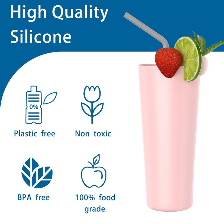 Produktbild Intirilife Silikonstrohhalm (1 x)