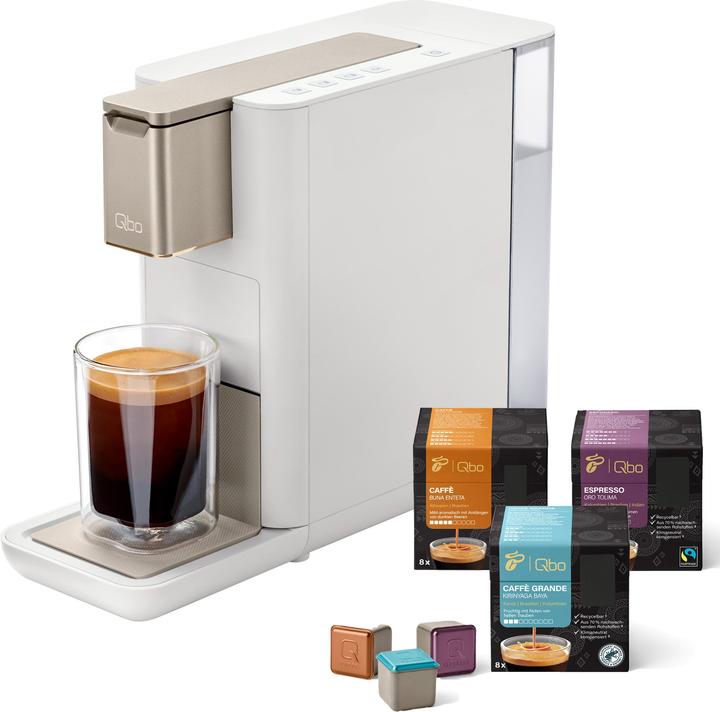 Produktbild Tchibo Qbo ICONIC Kapselmaschine inkl. 24 Kapseln, Light Gold