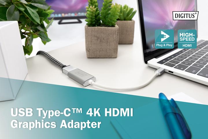 Actual product image Digitus USB C to (HDMI, 4.60 cm)