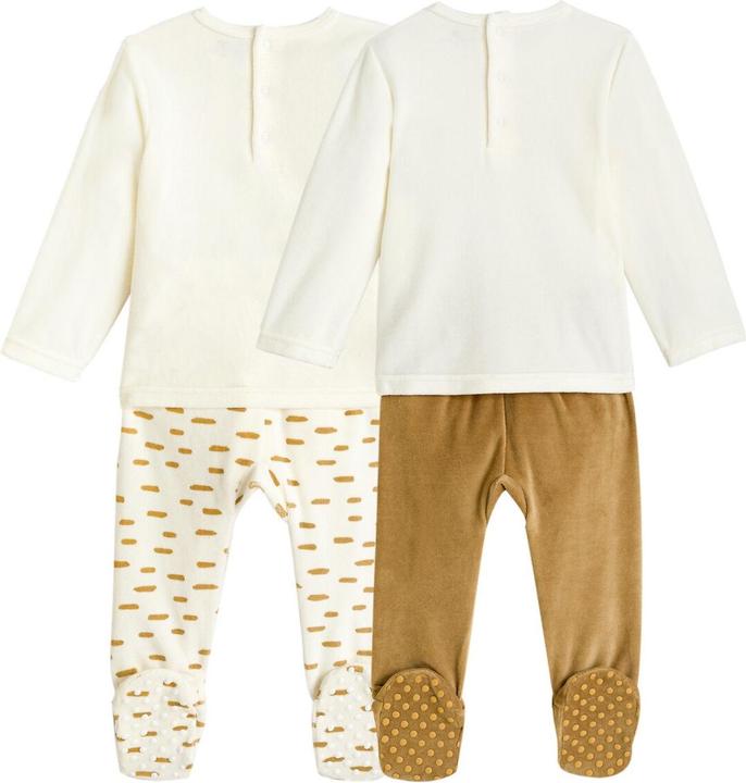 Produktbild La Redoute Collections 2er-Pack Pyjamasaus Samt (68)