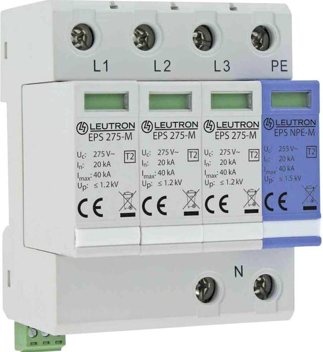 Leutron 380615 EPS T2/3+1-275-FM Overvoltage protection device Overvoltage protection for: Distribution