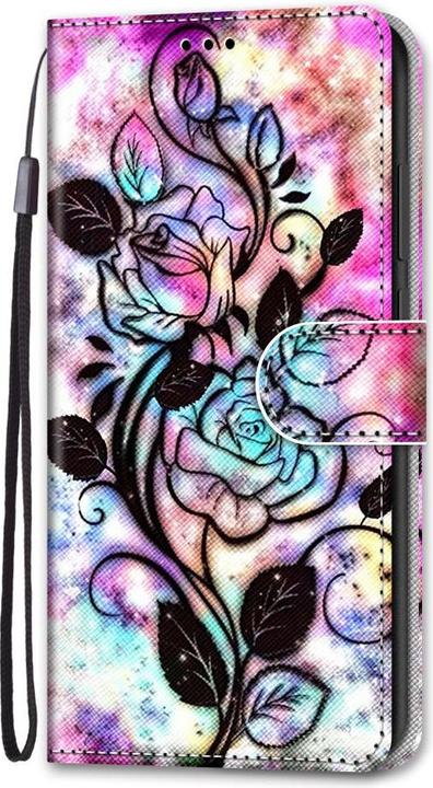 Produktbild Cover-Discount iPhone 13 mini - Lederetui Hülle Black Rose (Apple iPhone 13 mini)