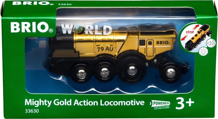 Actual product image Brio Golden battery locomotive