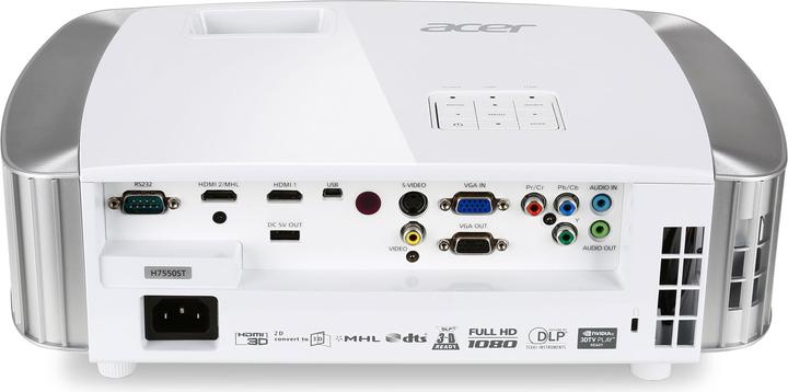 Image du produit Acer H7550st (Full HD, 3000 lm, 0.69 - 0.76:1)
