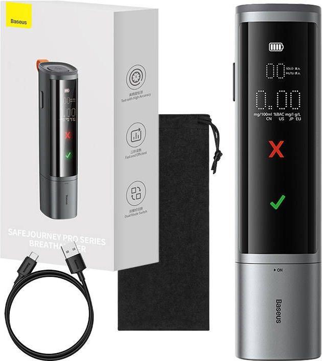 Actual product image Baseus Electronic Breathalyzer SafeJourney Pro (Grey)