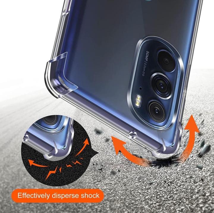 Actual product image Screenguard Motorola Edge 30 Pro Case Crystal Soft Airbag Bumper (Motorola Edge 30 Pro)