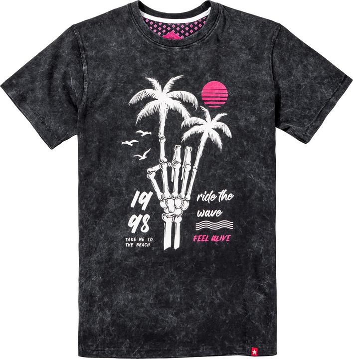 Actual product image Joe Browns Palm Tree Skeleton Graphic Short Sleeve T-Shirt (S)