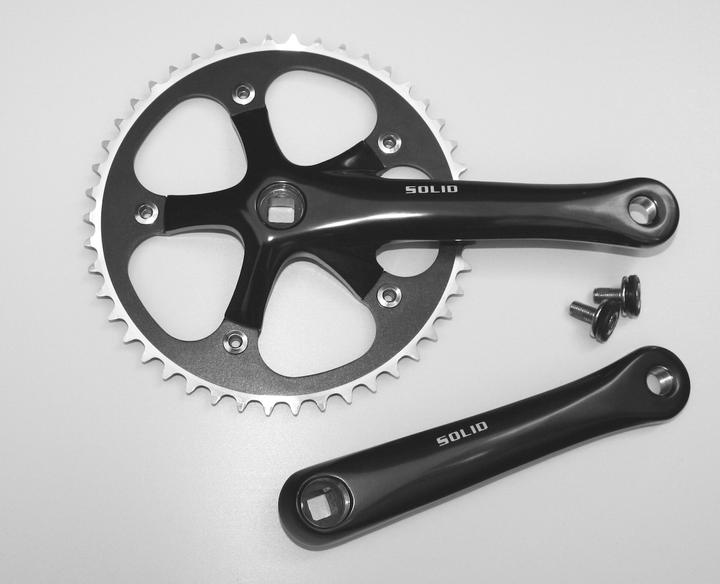 Image du produit Solid Jeu de manivelles Track noir (Noir) (170 mm)