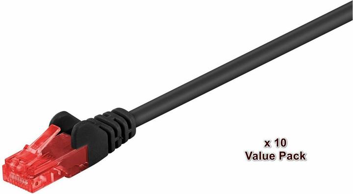 Actual product image MicroConnect U/UTP CAT6 10M Black 10 PACK (U/UTP, CAT6, 10 m)