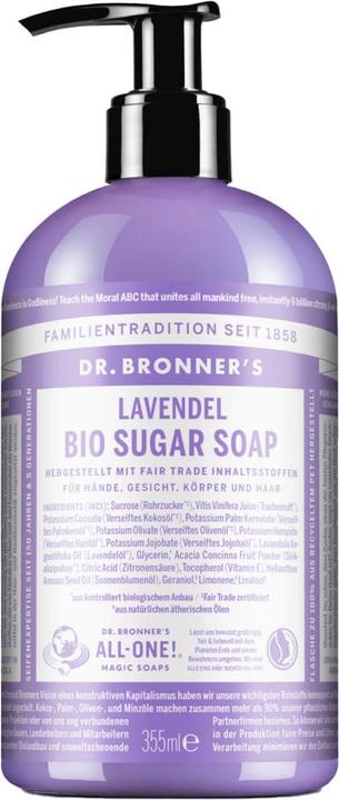 Actual product image Dr. Bronner's sugar soap (Liquid soap, 355 ml)