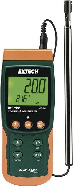 Actual product image Extech Anemometer SDL350 0.4 to 25 m/s