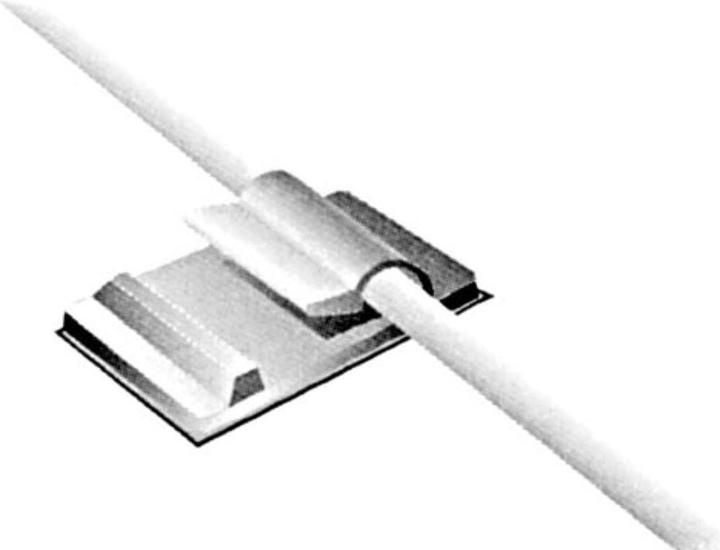 Image du produit Velleman ATTACHES DE CABLE AUTO-ADHESIVES - Ø 3.5 - 3.8 mm / 21 x 10 mm / 10 pcs.