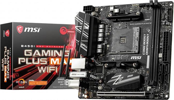 Produktbild MSI B450i Gaming Plus Max Wifi (AM4, AMD B450, Mini-ITX)