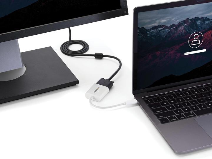 Immagine prodotto StarTech Adattatore USB-C A VGA - Bianco (VGA, 1750 cm)