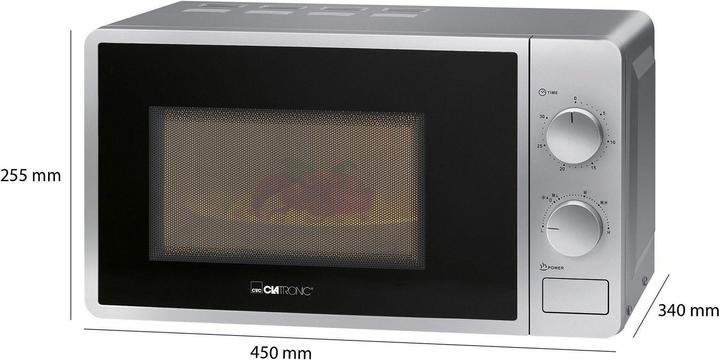 Produktbild Clatronic Mikrowelle MW 791 silver (20 l)
