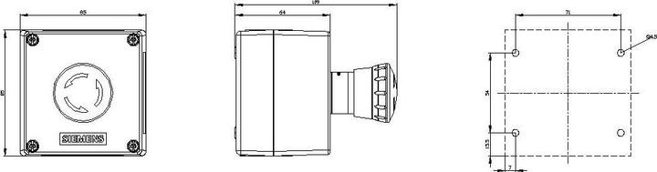 Immagine prodotto Siemens Contenitore per dispositivi di comando, 22mm