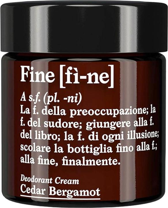 [fì-ne] Cedar Bergamot - Deodorant Cream (Crème)