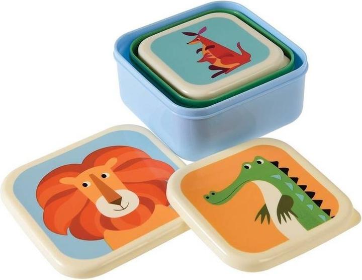 Produktbild Rex London Snackdosen 3er Set, "Colorful Creatures"