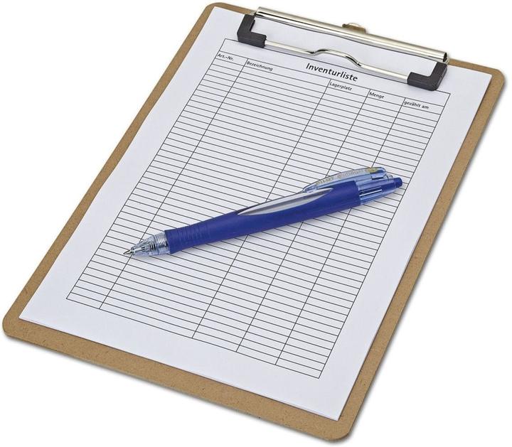Actual product image Maul Clipboard MAULbasic, made of hard fibre wood, DIN A5 high (16 x 24 x 1.5 cm)