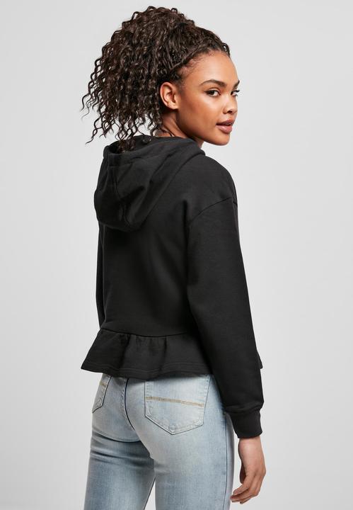 Actual product image Urban Classics Ladies Organic Flounces Hoody - 12522 (M)