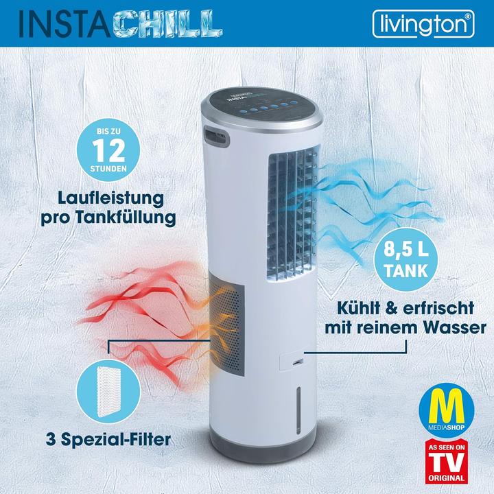 Image du produit Livington InstaChill - Mobiler Luftkühler mit Wasserkühlung