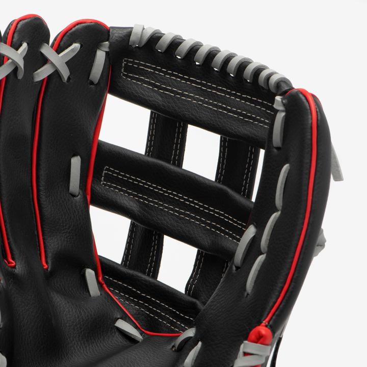 Produktbild Kipsta Damen/Herren Baseball Handschuh - BA100 LHT schwarz/rot (12.50")
