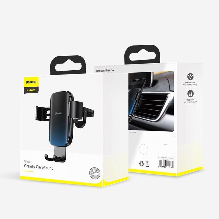 Actual product image Baseus Glaze Gravity Car Mount Black