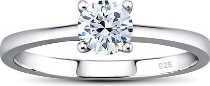 Silvego Silver ring MADISON with Swarovski Zirconia JJJR2339sw - Circuit: 49 mm (49, 925 Silber)