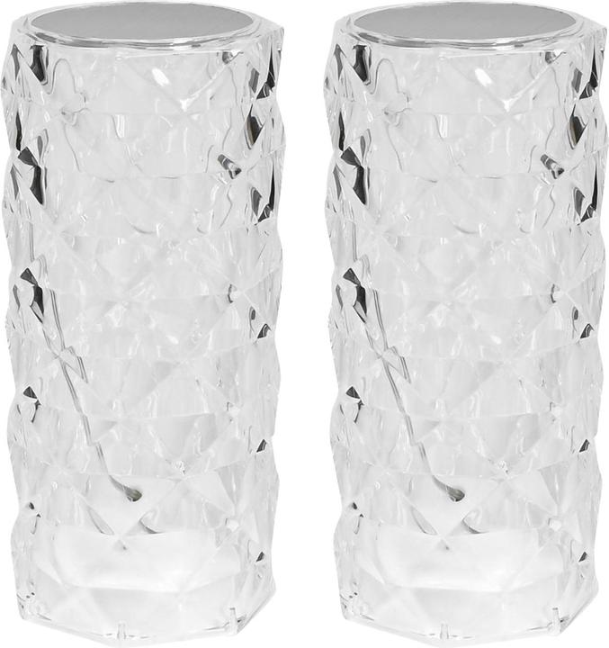 Produktbild Benson Electric 2er-Set Tischleuchte, Kristall Design, Touch, 15 cm