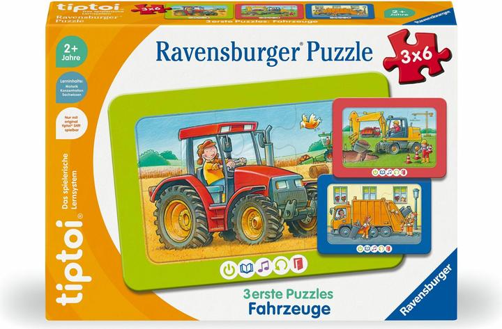 Ravensburger 3 erste Puzzles: Fahrzeuge (6 Teile)