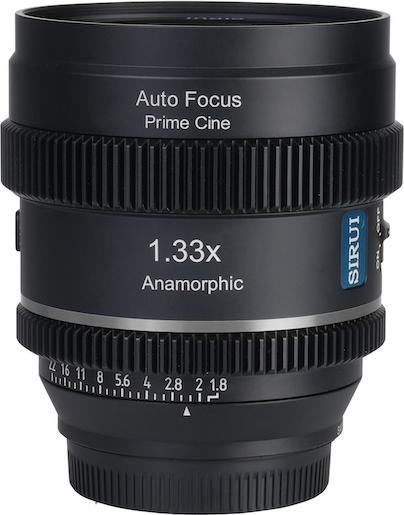 Sirui 20AF133X-MN 20mm AF Anamorphic Objektiv (MFT-Mount, Neutral Flare) (C-mount, APS-C / DX)