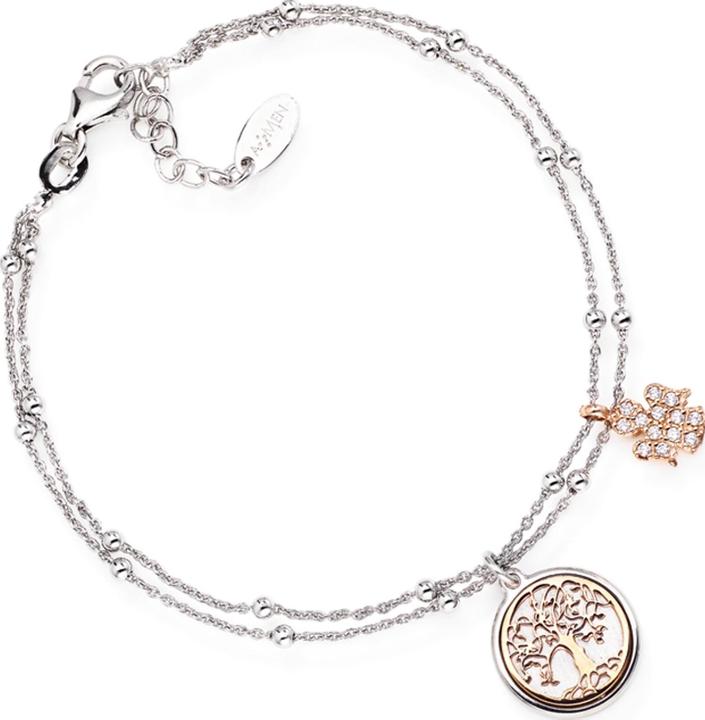 Amen Tree of Life Angel Armband (17 cm, 925er Silber)