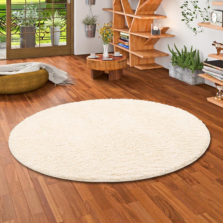 Produktbild Snapstyle Luxus Hochflor Langflor Teppich Milano (Ø 160 cm)