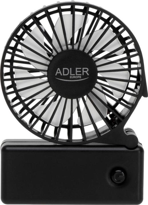 Adler Fan Foldable mini fan | AD 7336 | Desk fan | Black | Diameter 6.5 cm | Number of speeds 1