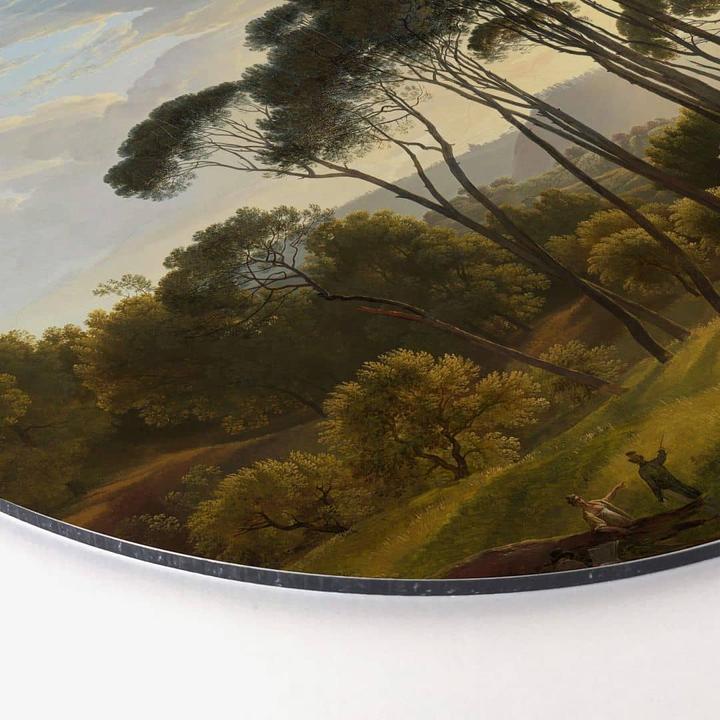 Actual product image Trenddeko Italian landscape with umbrella pines (Ø 30 cm)