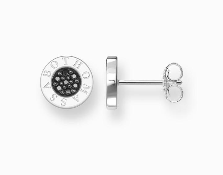 Produktbild Thomas Sabo Ohrstecker Classic Pavé Schwarz (Silber)