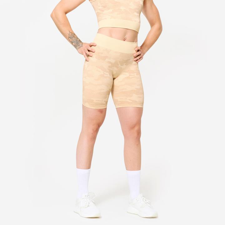 Domyos Shorts - beige camouflage (XL)