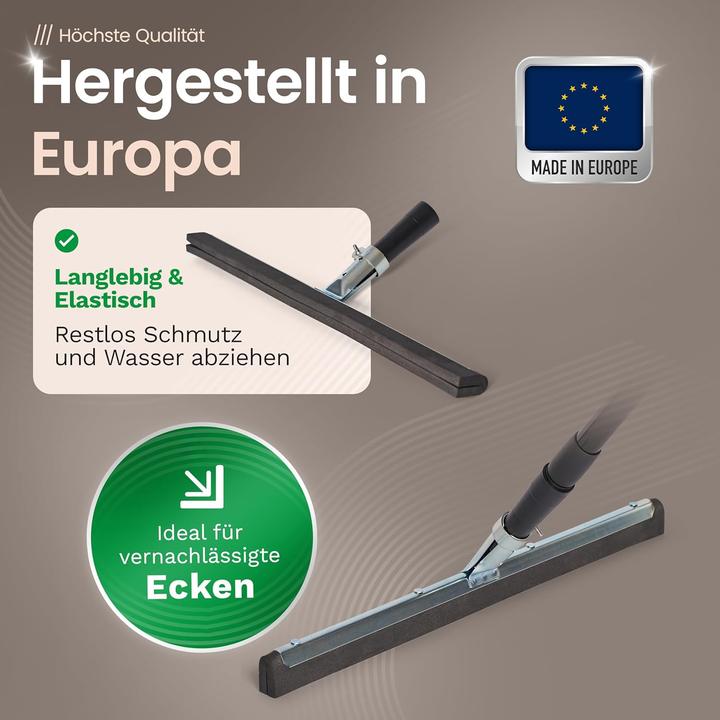 Produktbild Novaliv 2X Wasserabzieher Boden mit Stiel Wasserschieber Dusche Bodenabzieher Gummiabzieher Auto Fen (1 Stk.)