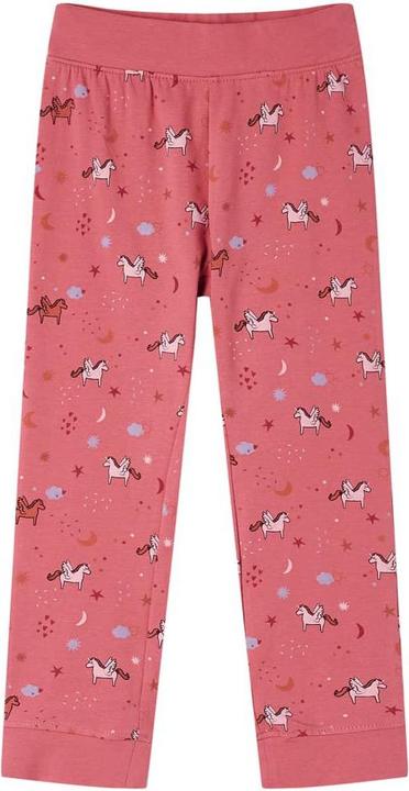 Actual product image VidaXL Children's pyjamas with long sleeves dusky pink 128,Material: 95 (128)