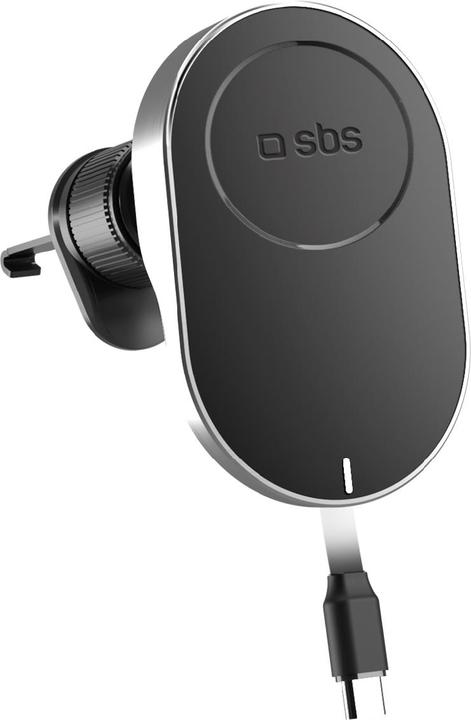 Actual product image SBS The MagSafe-compatible car phone holder with retractable cable and wireless charger