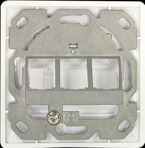 Produktbild LogiLink Unterputzdose fr Keystone-Module, 3-fach, reinweiá