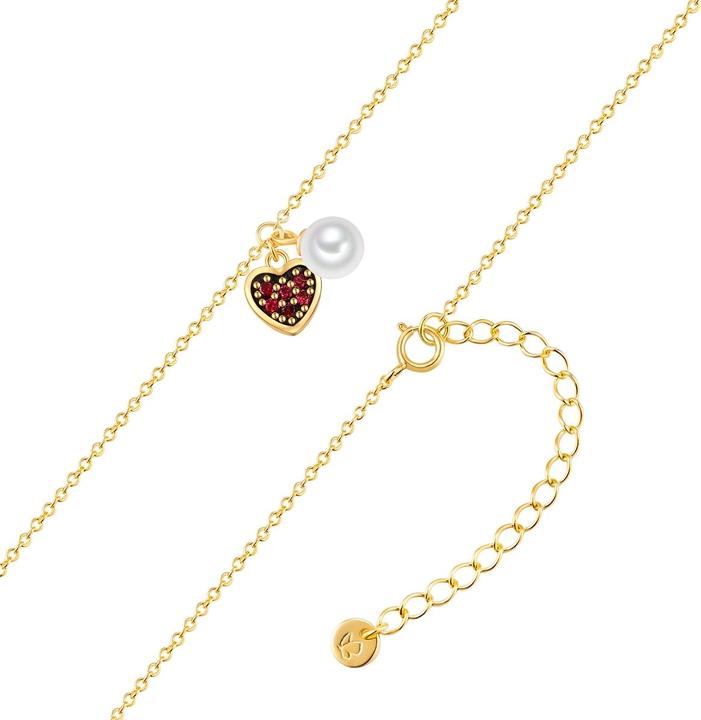 Immagine prodotto Glanzstücke München Collana da donna con cuore in argento - 34562 (Argento, 40 - 45 cm)