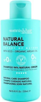 NoName SOMNIS&HAIR Natural Balance 94% Natural Hair Shampoo 250ml (Flüssiges Shampoo)